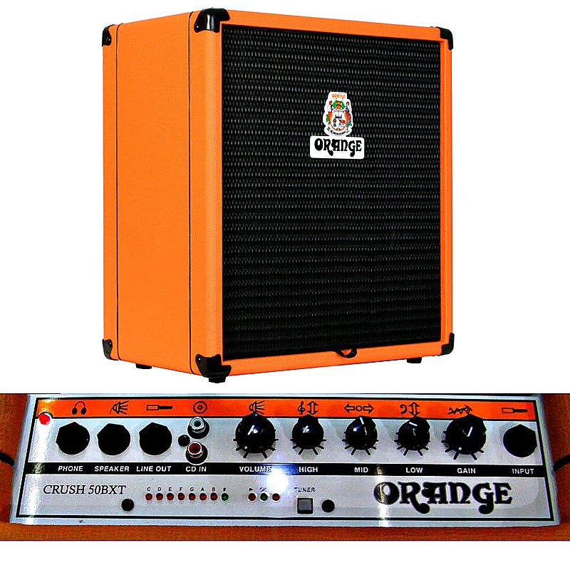 JL Guitar Collection Orange Crush PiX 50 Watt Bass Amplifier CR50BXT