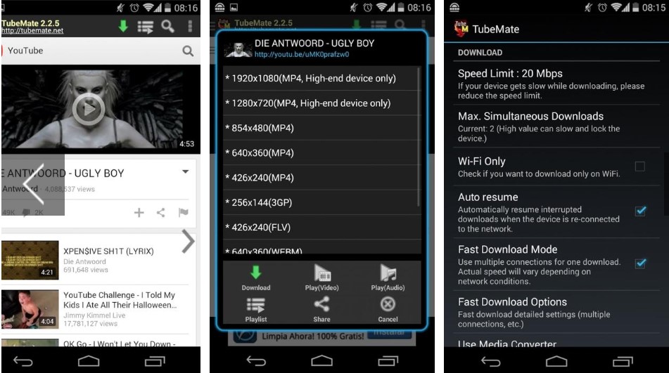 youtube tubemate downloader android