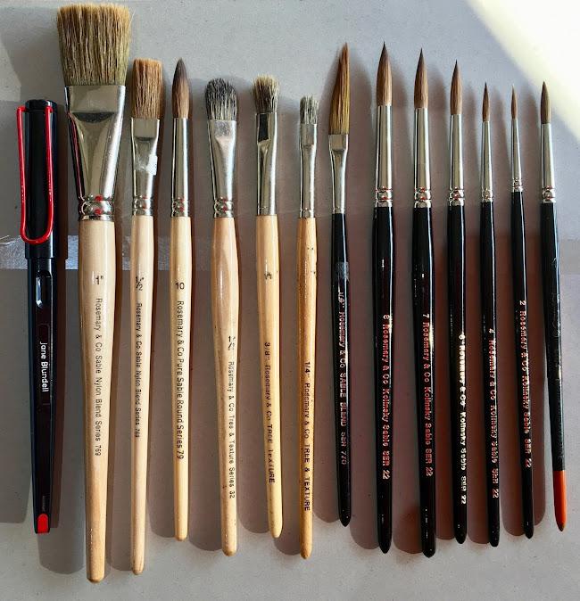 Jane Blundell Artist Rosemary and Co Brushes