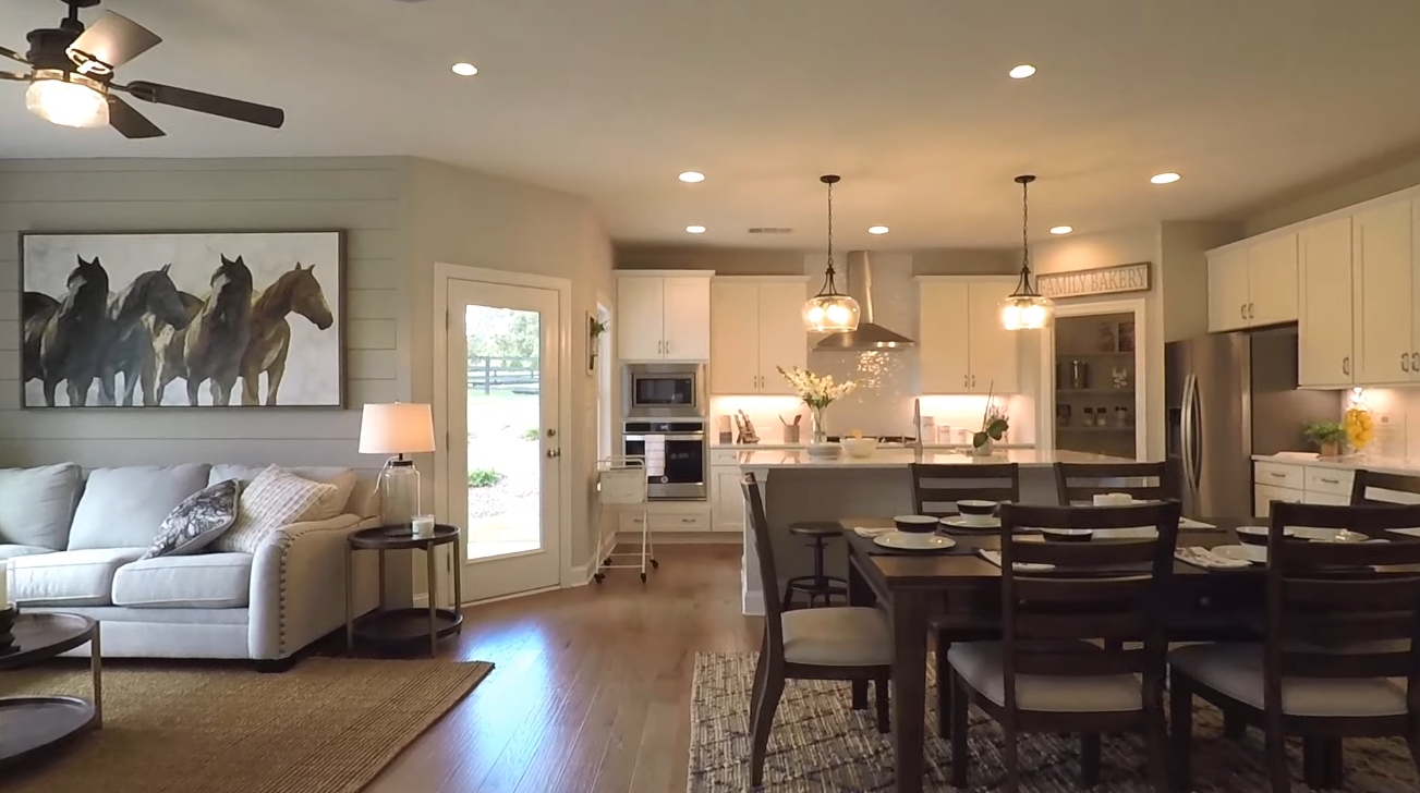 Interior Design Tour vs. INSIDE TOLL BROTHERS DECORATED 5 BDRM MODEL HOME N. OF ATLANTA - BP $414,900
