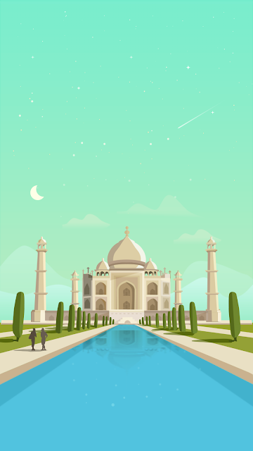 Taj Mahal wallpaper minimalist