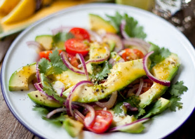 Salada Guacamole (vegana)