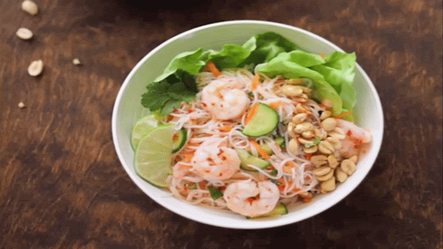 Bún tôm trộn Bún tôm trộn
