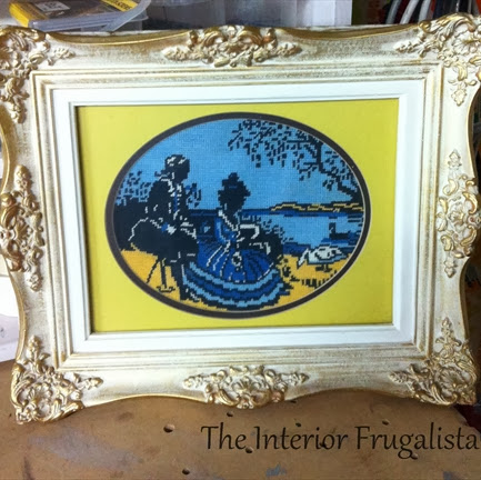Picture Frame Transformed Into A Tray