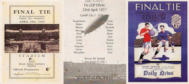 CUP FINAL PROGRAMME CARD FOR 1923-2001 F.A SPORTING PROFILES FOOTBALL 
