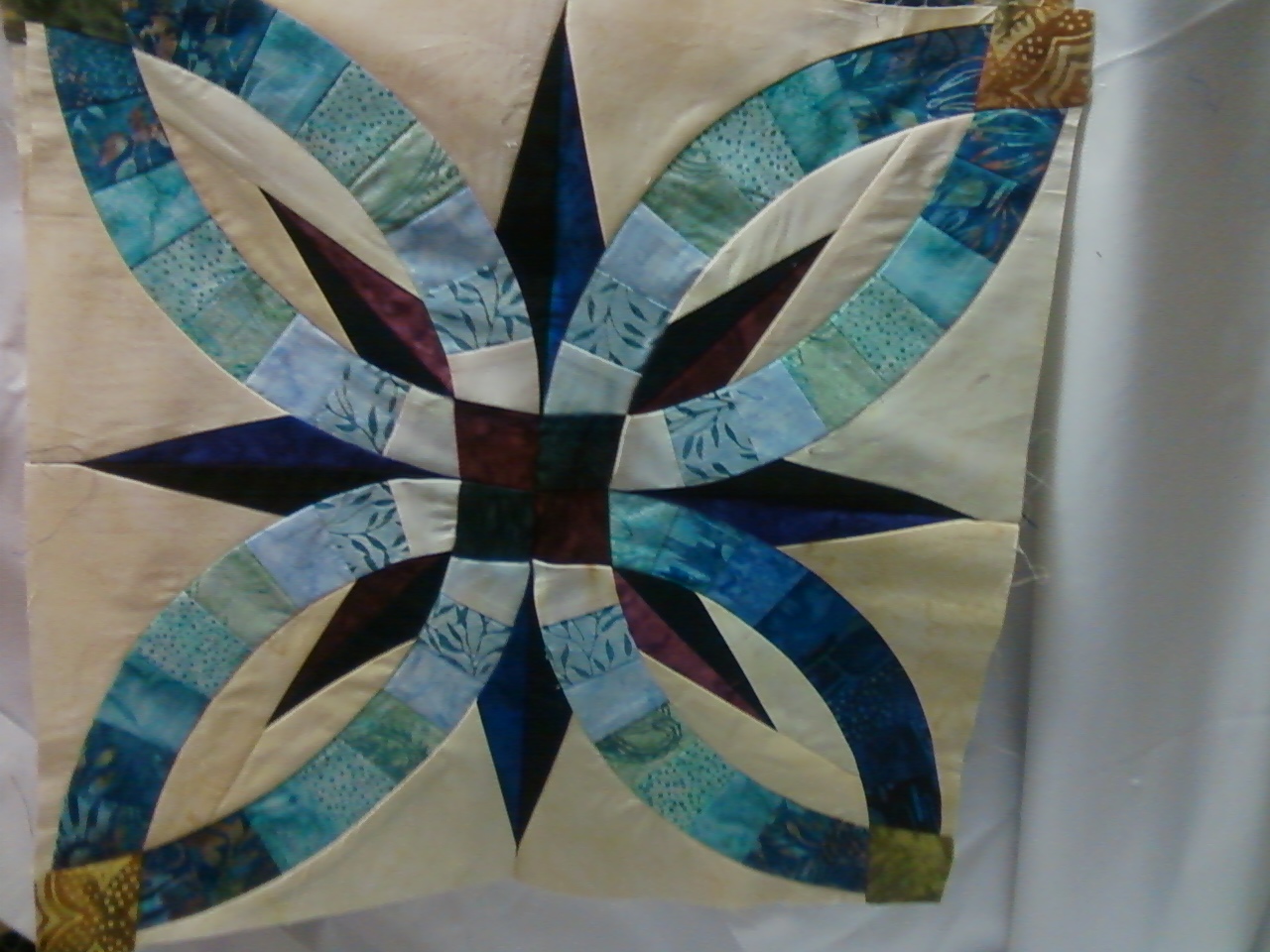 Crazy Lady Quilt Designs More Bali Wedding Star Progress...
