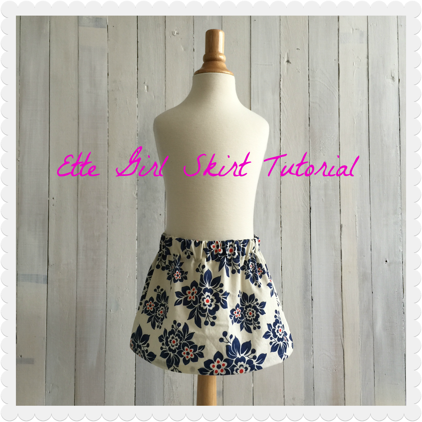 Ette Girl: Easiest Ever Skirt Tutorial
