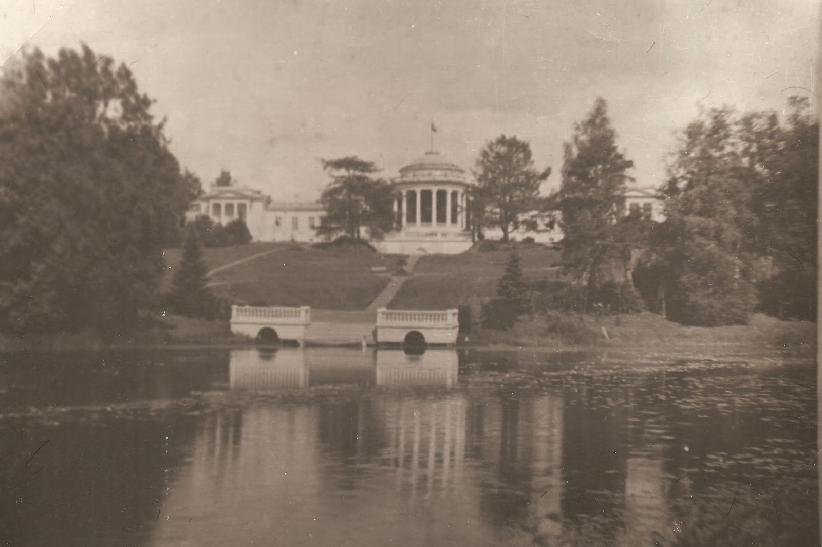 усадьба трубецких ахтырка литографии. а. васнецов ахтырка вид усадьбы. ахтырка вид усадьбы. а.