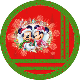 Mickey and Minnie Speciall Christmas: Candy Bar Labels. Free Printable Toppers.