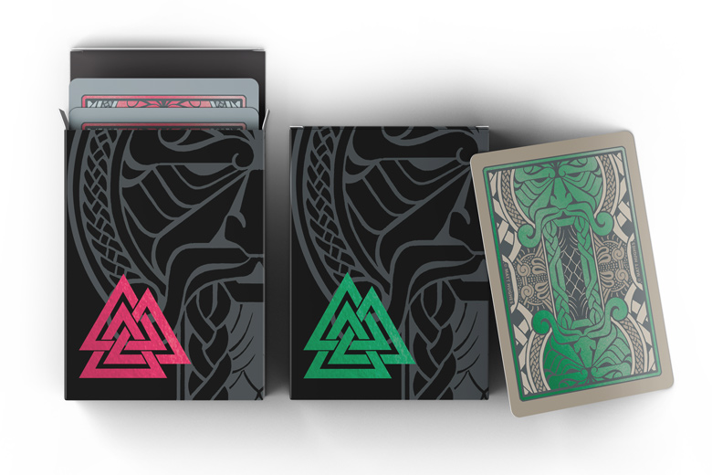 Kickstarter GJALLARHORN Viking Playing Cards by Ethereal Visions
