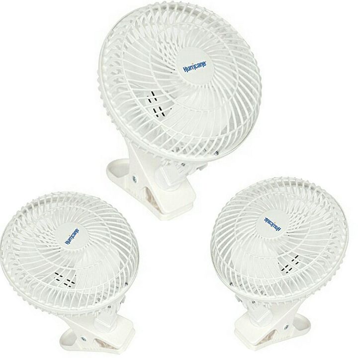 Hurricane Mini Fans: Rechargeable Personal Cooling Fan with Clip-On Clamp - Portable and Lightweight