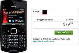Nokia X2-01 QWERTY candybar phone for T-Mobile