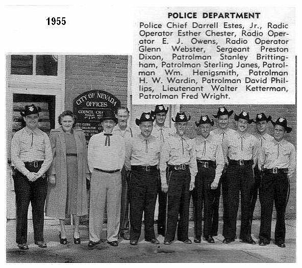 Nevada Mo Police Department 1955