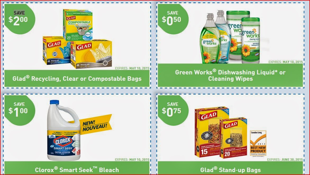 Coupons &amp; Samples Canada: CLOROX COUPONS OVER $4.00 IN PRINTABLES
