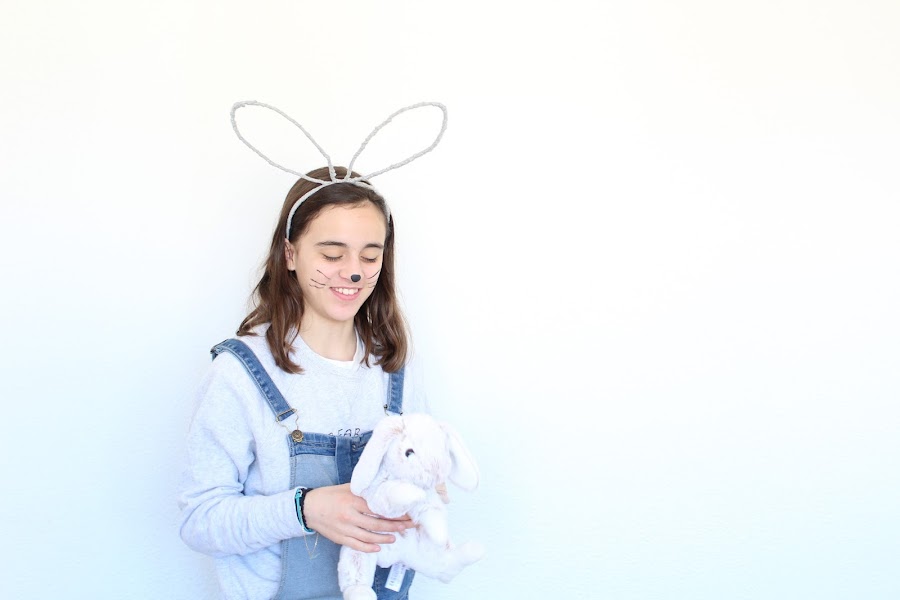 tutorial orejas de conejo para pascua o carnaval 
