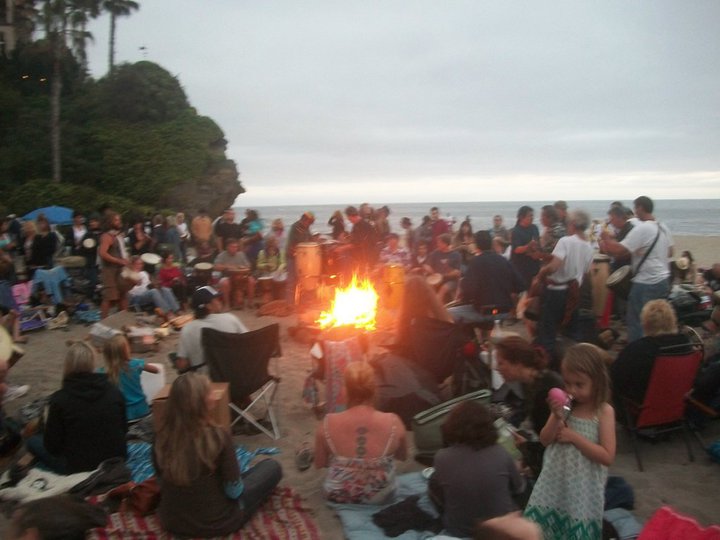 My OC Adventures Laguna Beach Full Moon Drum Circle