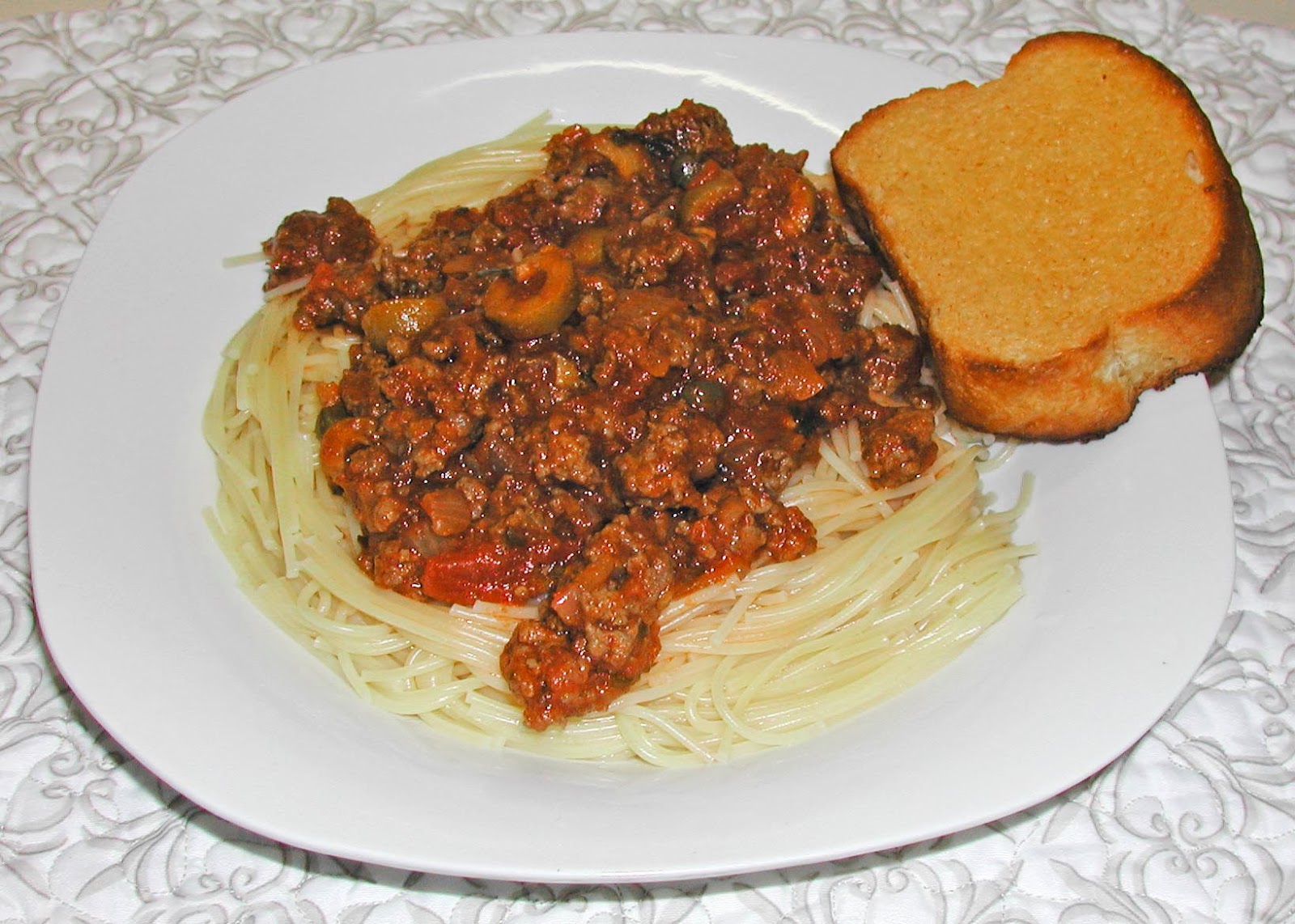 The Iowa Housewife Spaghetti with Olives and Capers