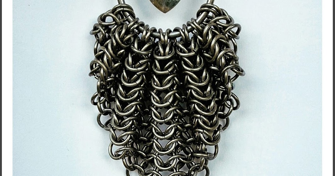 Xn Chainmail: Handmade Ruffled Chainmail Pendant