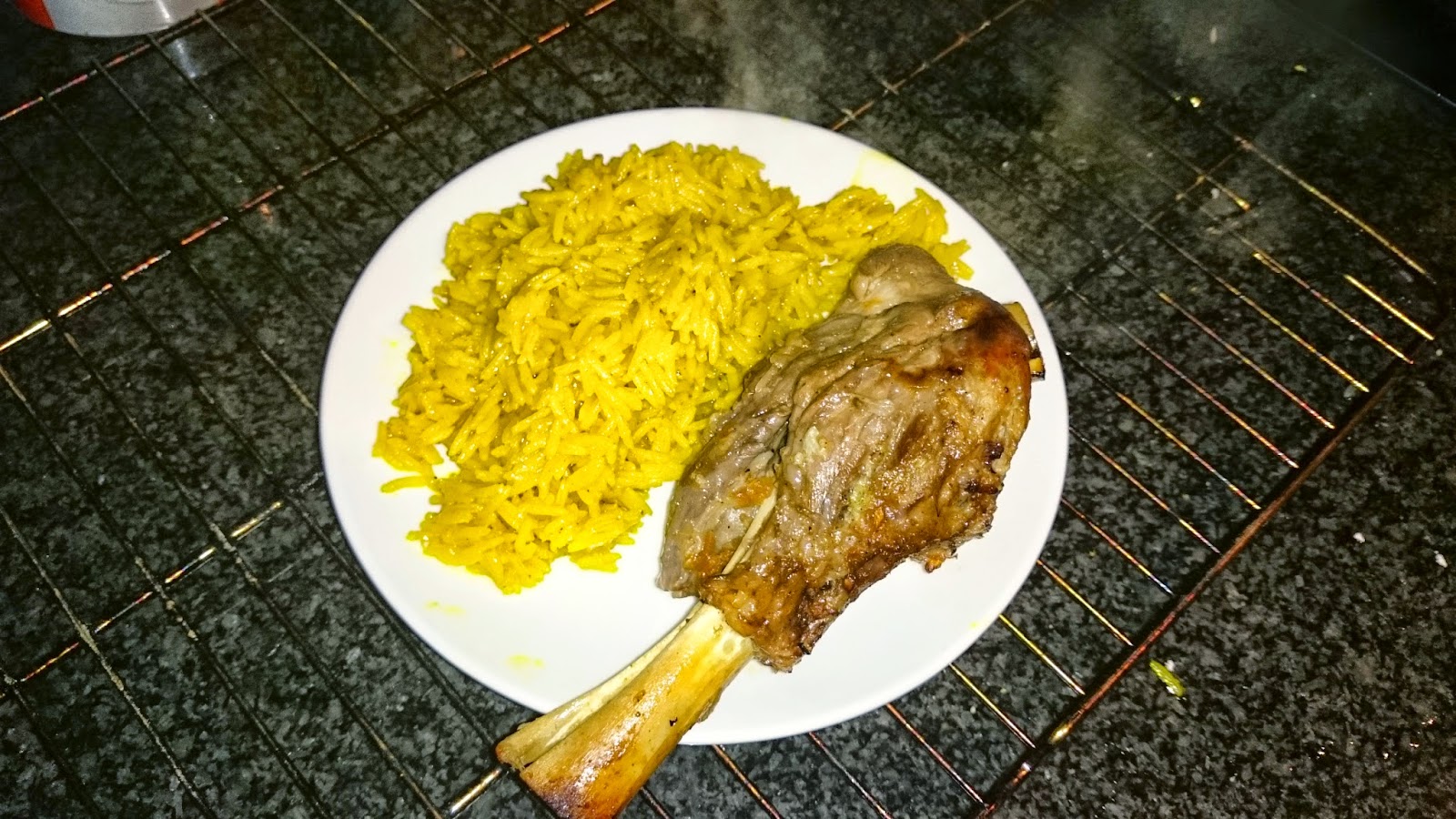 Eat my recipes Lamb Shank with Basmati Rice