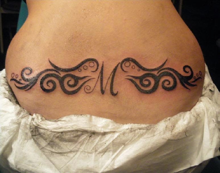 m tribal lower back tattoos | Tattoo Designs