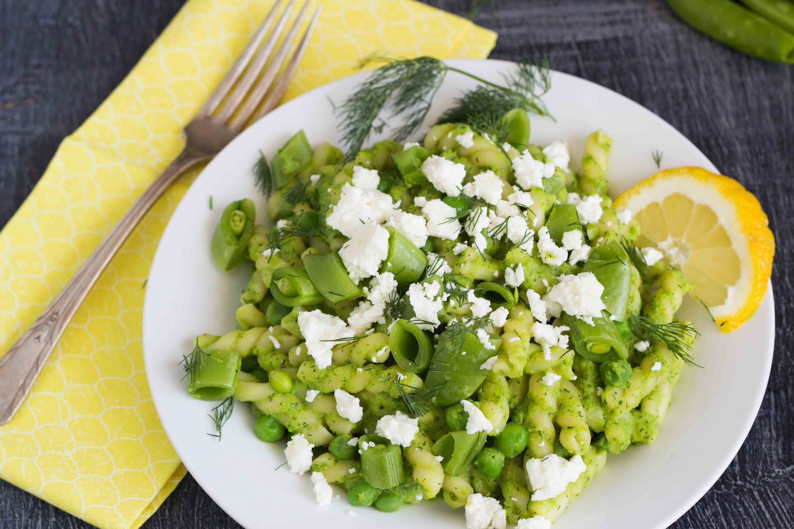 Kid Cultivation Green Pea Pasta with Feta