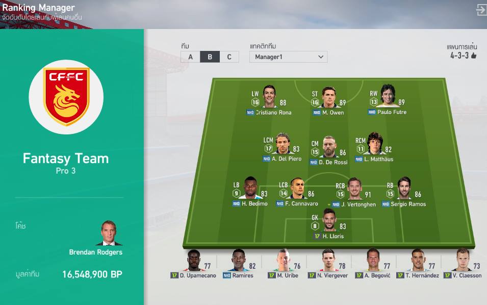 Tactic FIFA4 Online FIFA 4 Manager Mode !!! 433 TikiTaka