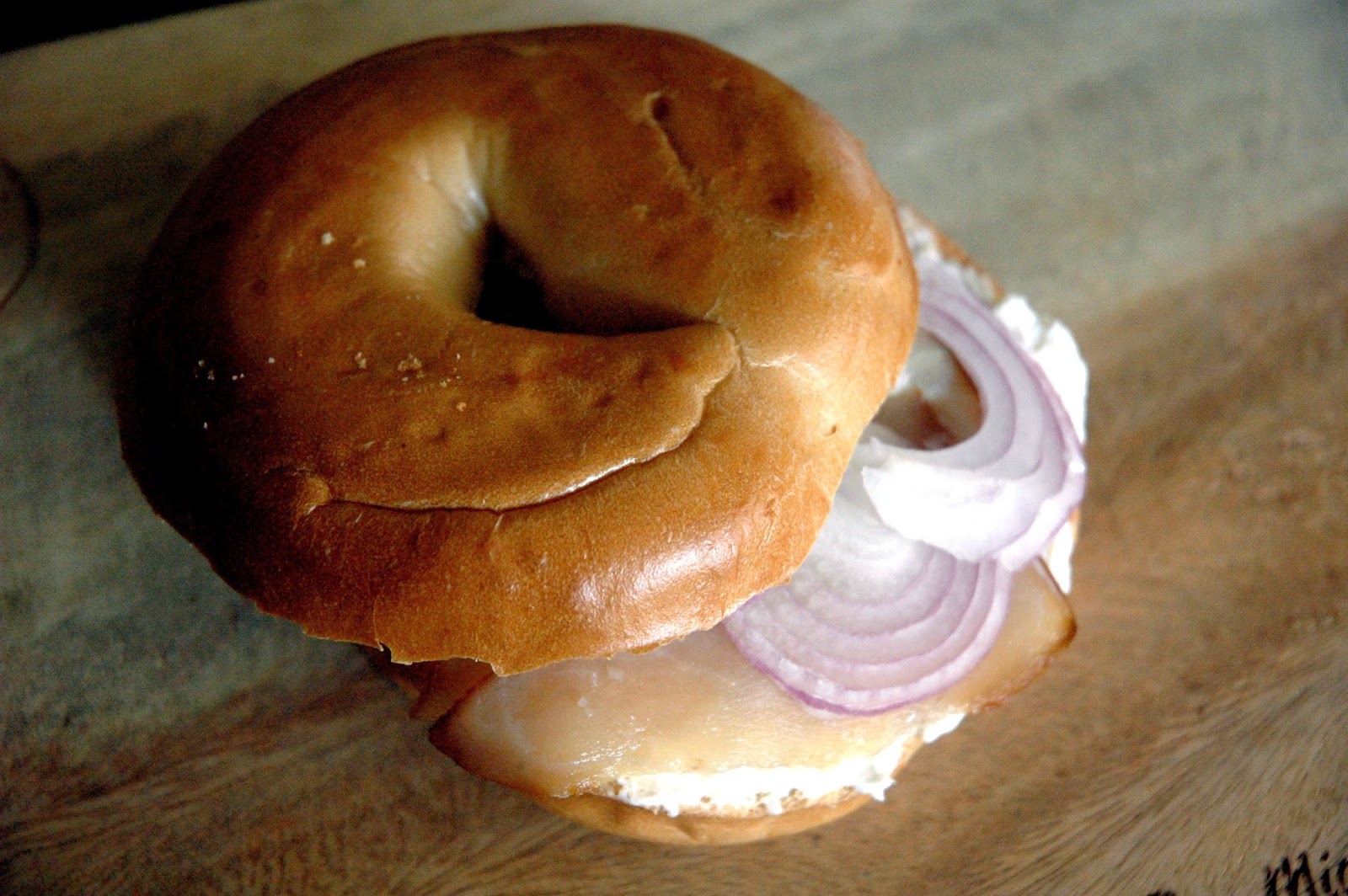 DUDE FOR FOOD What's in the Fridge Bagels, Cream Cheese and Smoked Fish