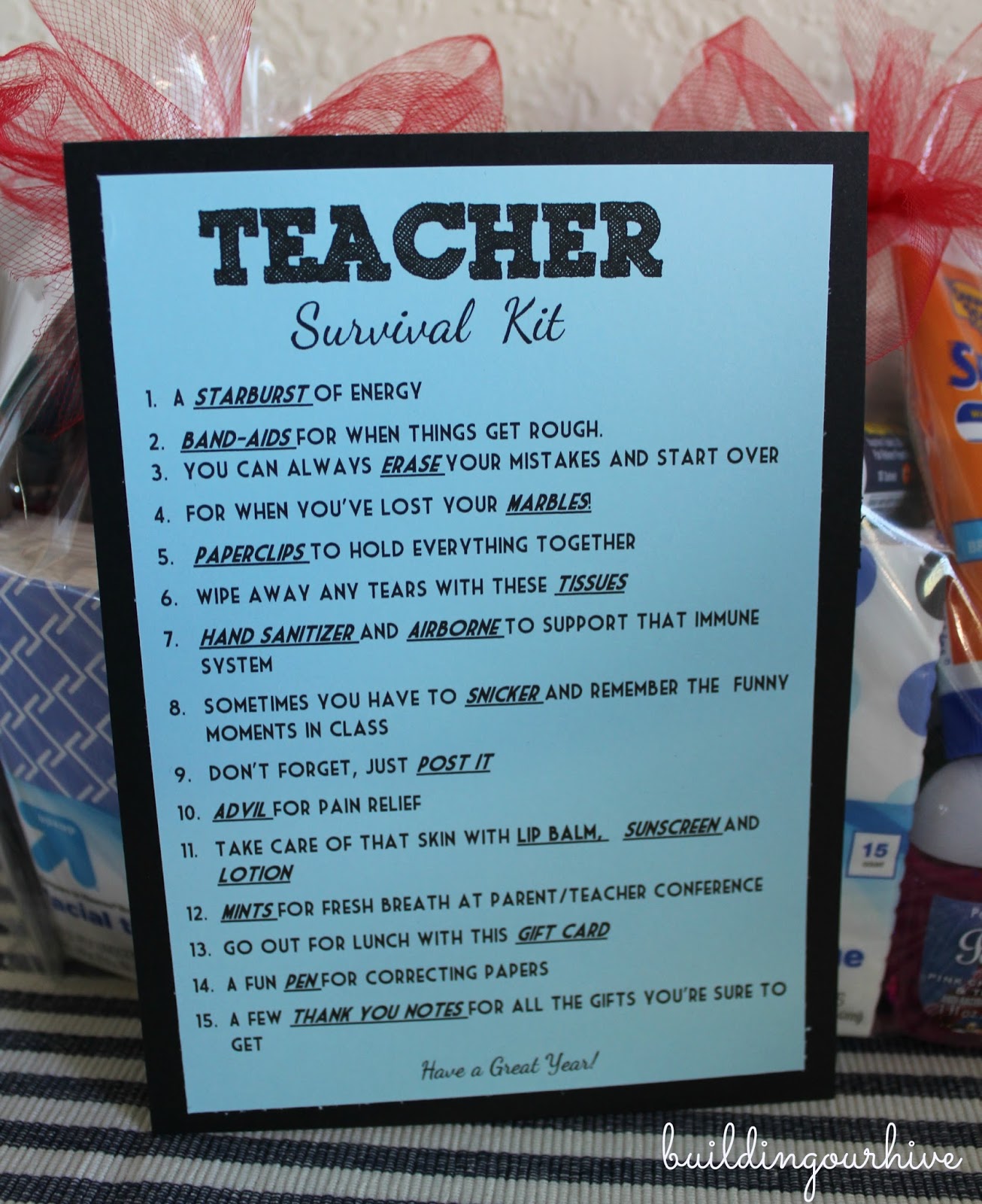Teacher Survival Kit