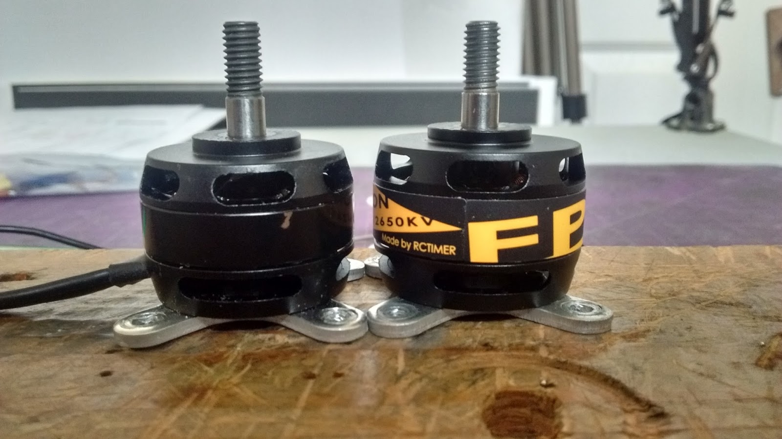 Scott's ParkJet blog RC Timer FR2306 2650 Kv quad motor initial