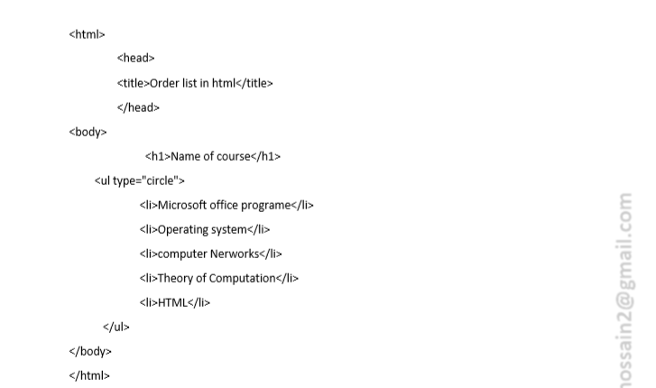 HSC html code Complete Guideline - StudyTour