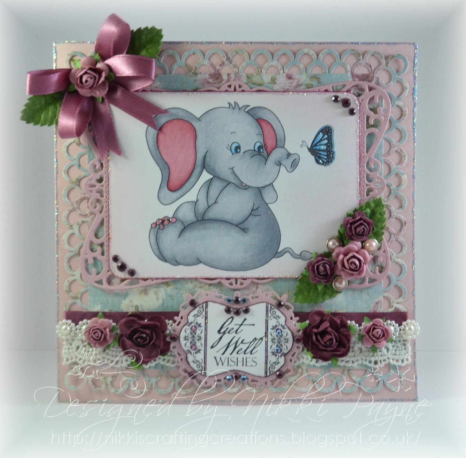 Nikki's Crafting Creations: Elphie Elephant - Get Well Card and Gift Box