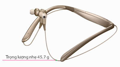 thiết kế của tai nghe bluetooth Samsung Level U Pro