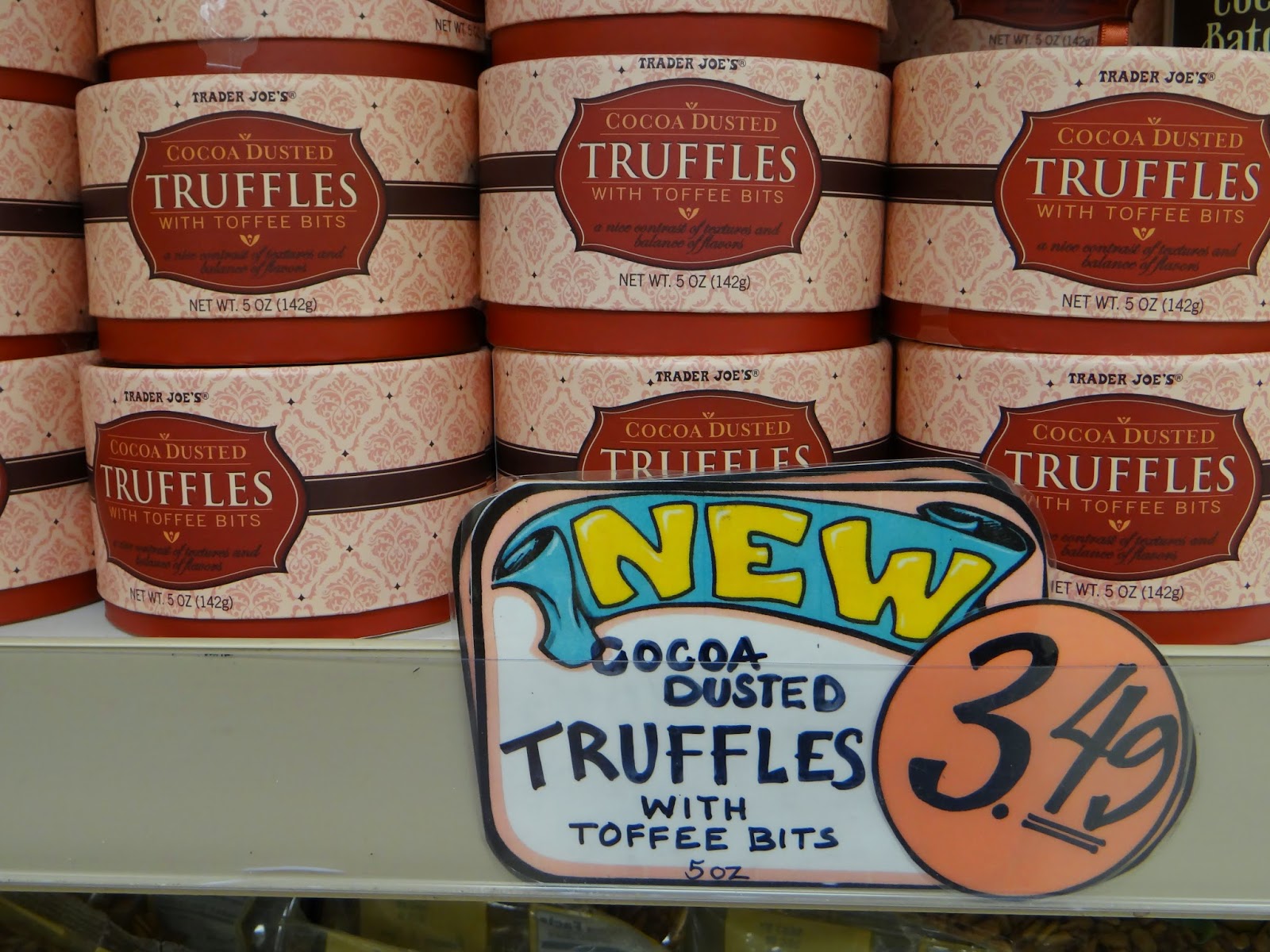 Trader Joe's 365 Day 126 Cocoa Dusted Truffles with Toffee Bits