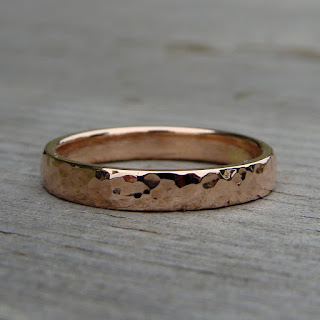 hammered wedding band