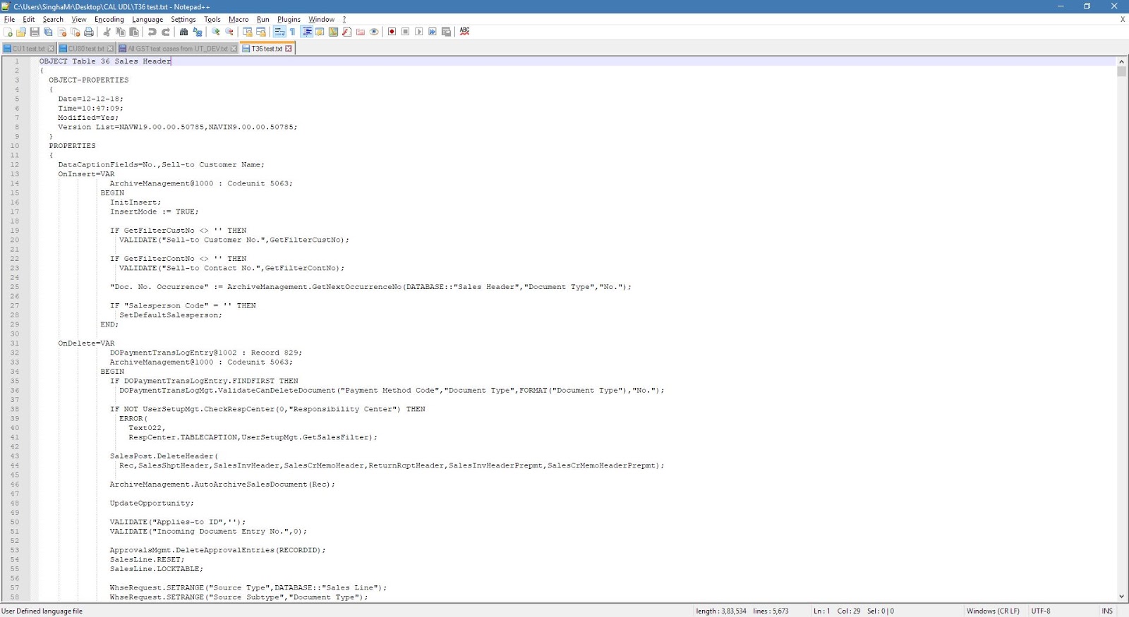 C/AL Code support in Notepad++