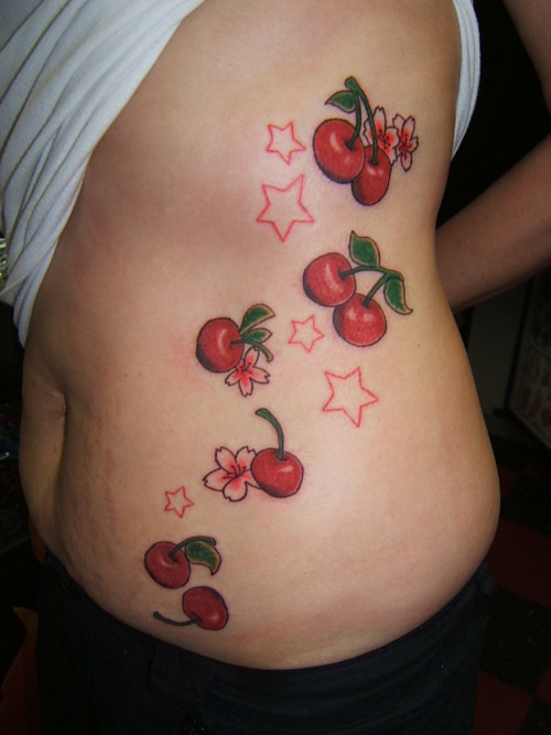 tribal tattoo designs for girls lower back About Tattoo: Cherry Tattoos