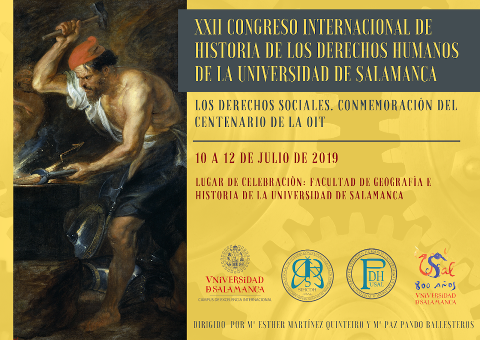 XXII CONGRESO INTERNACIONAL DE HISTORIA DE LOS DERECHOS HUMANOS DE LA UNIVERSIDAD DE SALAMANCA