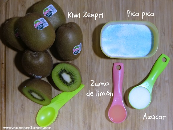 ingredientes lenguas de pica pica de kiwi