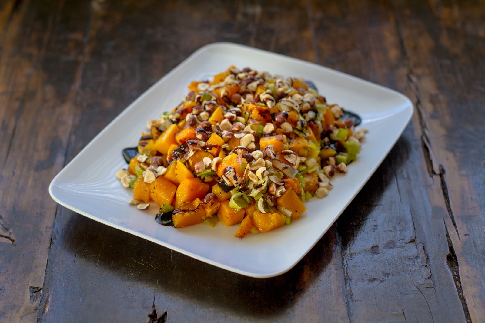 Roasted Butternut Squash with Balsamic Drizzle Local Food Rocks