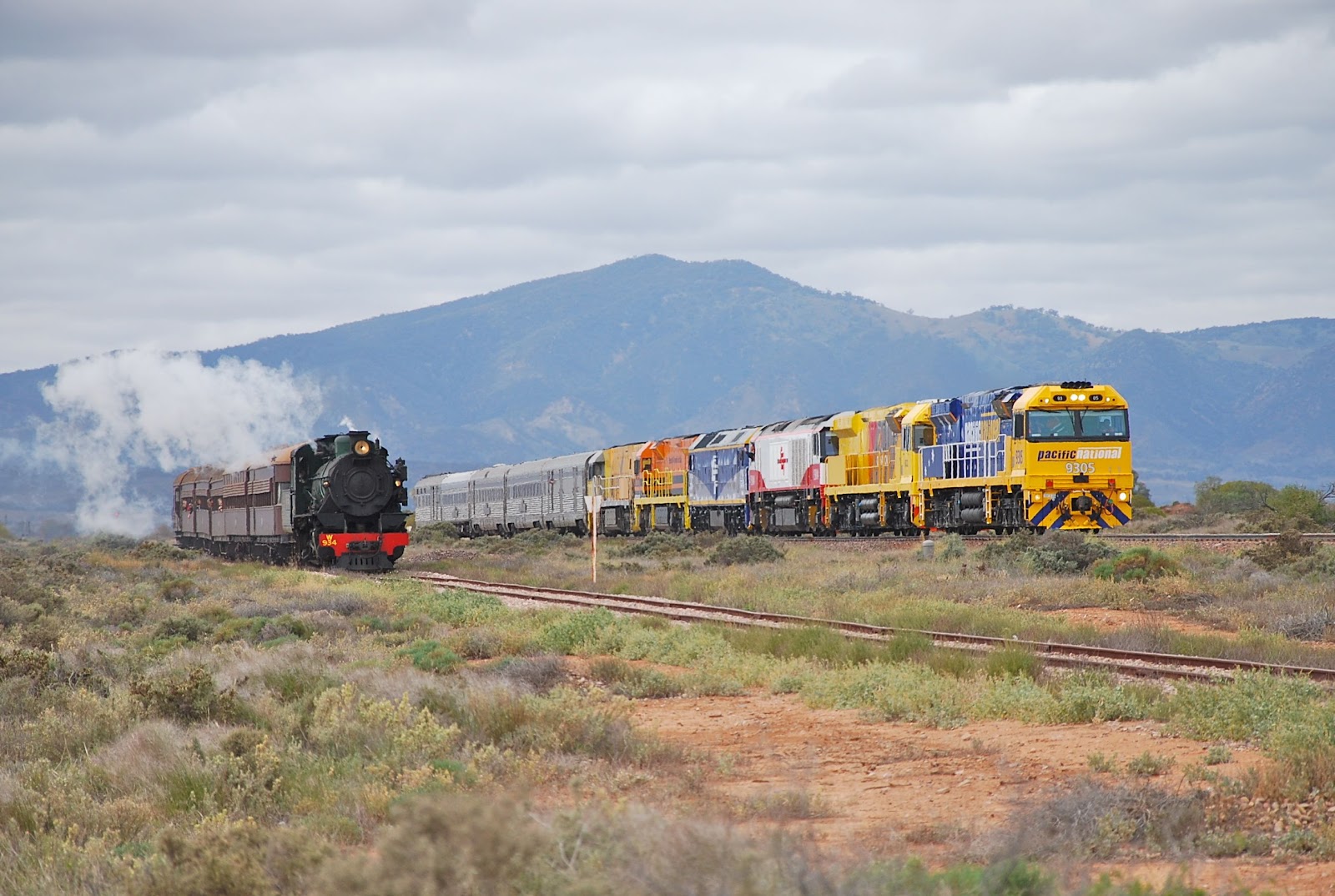 Oztrains Centenary Train to Port Augusta