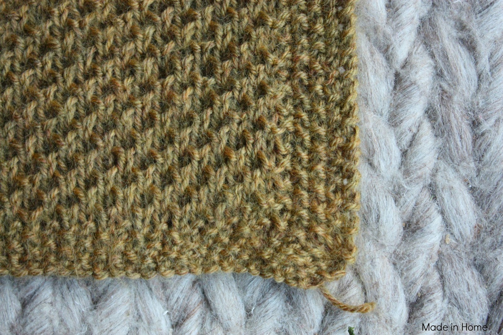Made in Home: Study of honeycomb :: Knitting