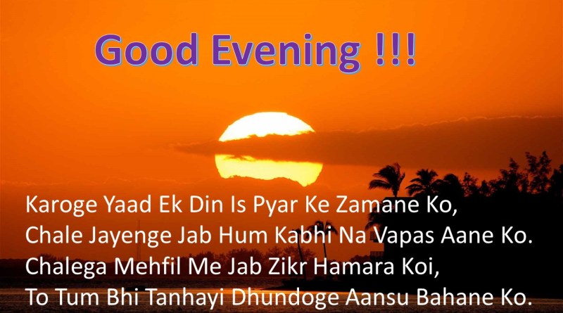 Download Hd Good Evening Shayari Images For Whatsapp Facebook