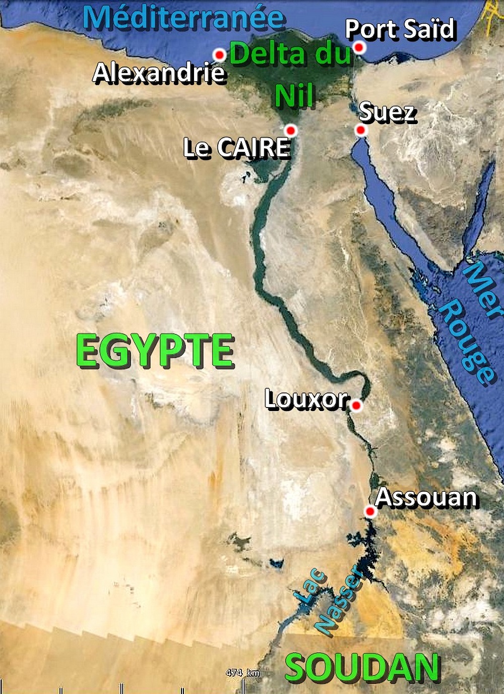 Coins du Monde EGYPTE Le Nil