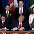 Firman Peña Nieto, Donald Trump y Justin Trudeau el T-MEC