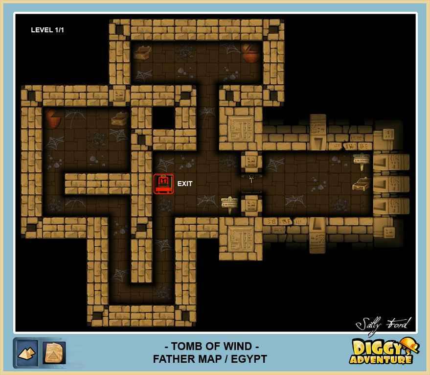 Diggy's Adventure Walkthrough: Egypt Father Quest / Tomb of Wind