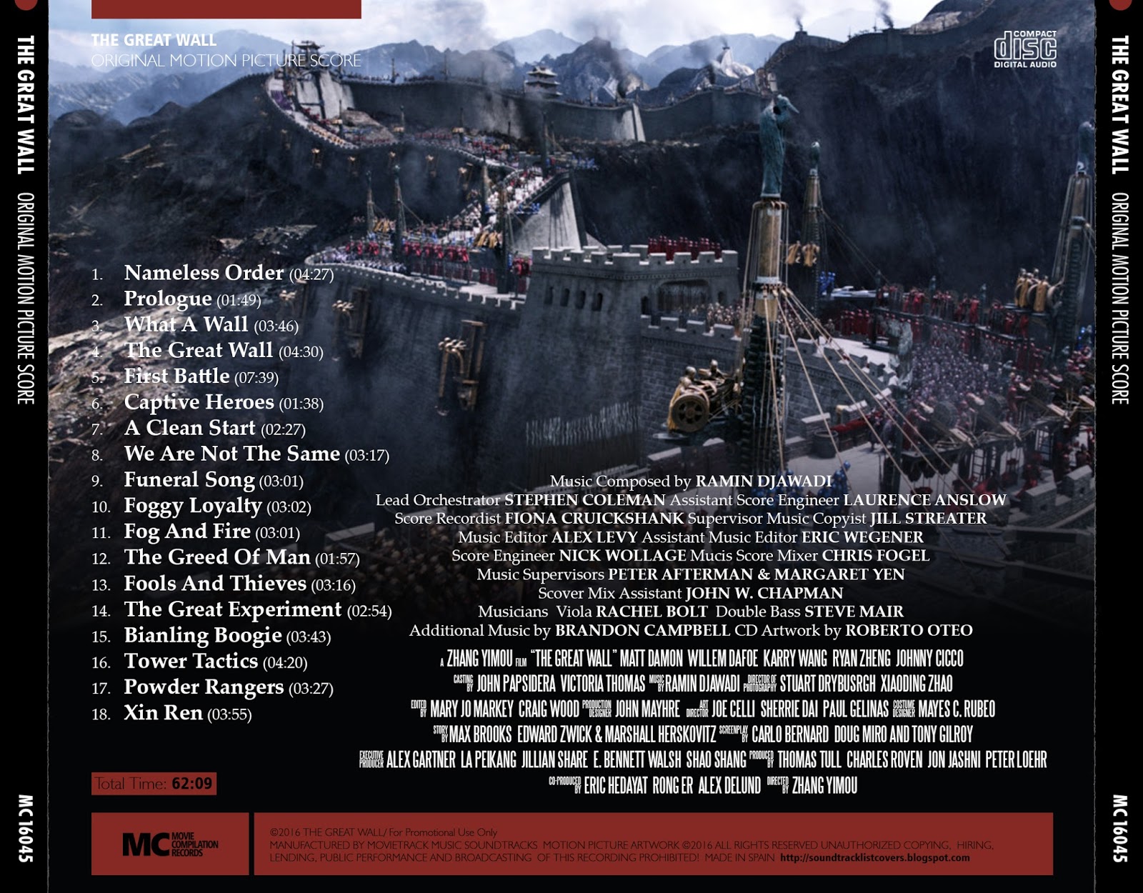 the great wall movie soundtrack