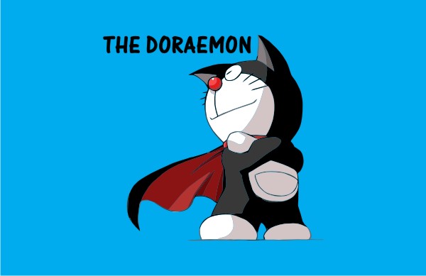 Doraemon Zombie Vector - Arini Gambar