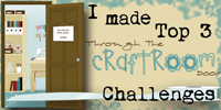 Top 3 Through the craft room door challenge week of January 29