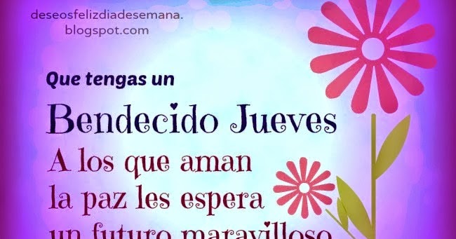 BENDECIDO JUEVES - Gifs Animados