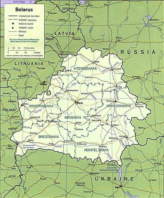 image: Belarus political map